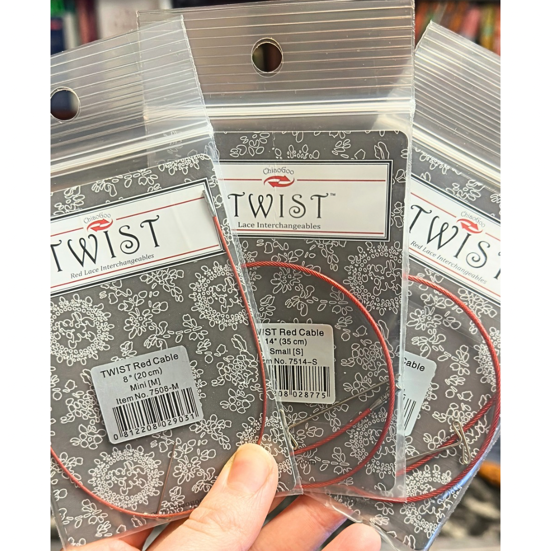MINI Twist Twist Cable Cords Red Lace Chicago
