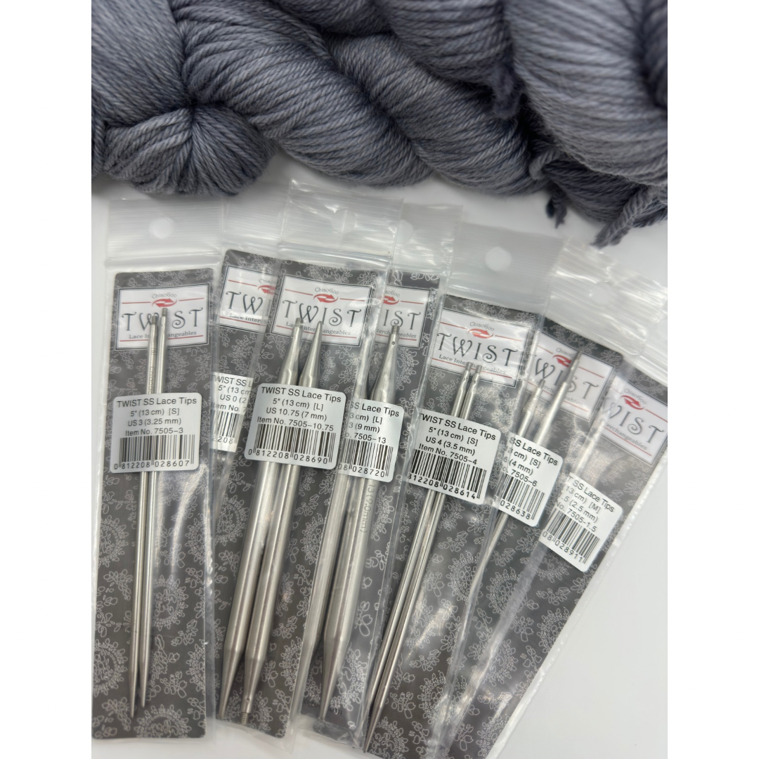 ChiaoGoo - 5" TWIST Red Lace Interchangeable Needle Tips